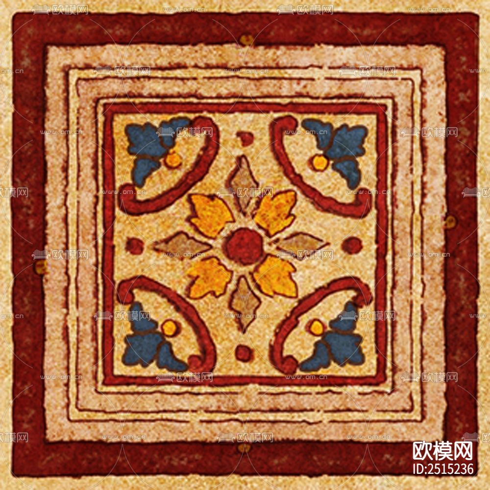 仿古砖 瓷砖下载（渲染图2）