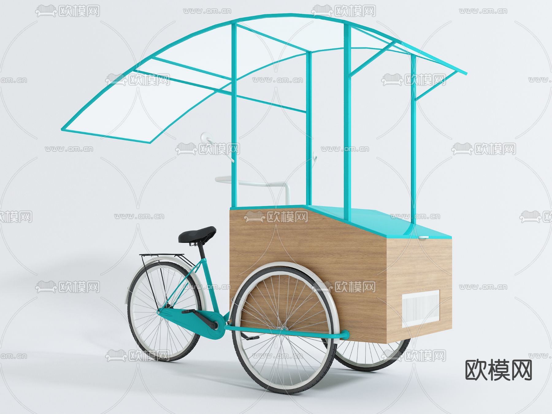 冰淇淋车 三轮车3d模型下载