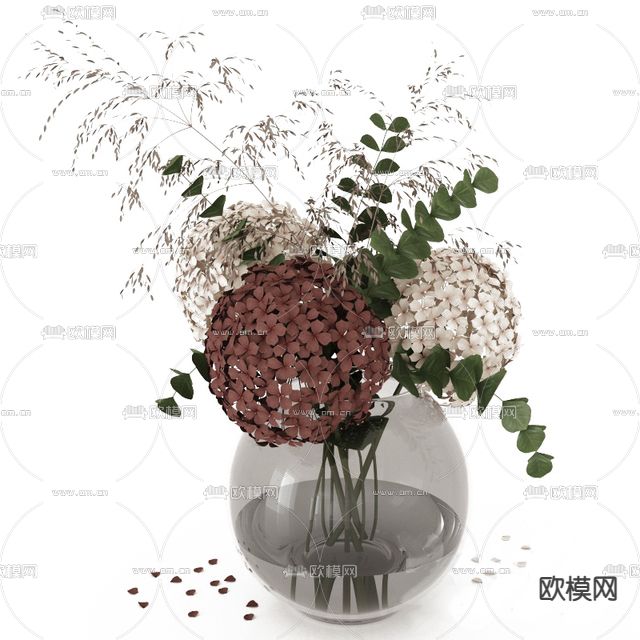 现代简约插花花艺免费3d模型下载_ID13026005_3dmax免费模型-欧模网