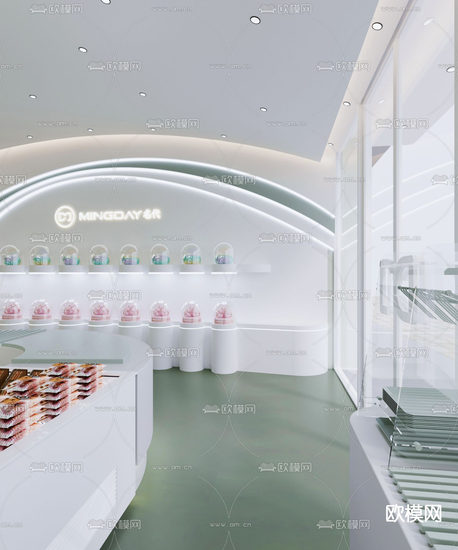 烘焙店 面包店 蛋糕店3d模型下载（渲染图2）