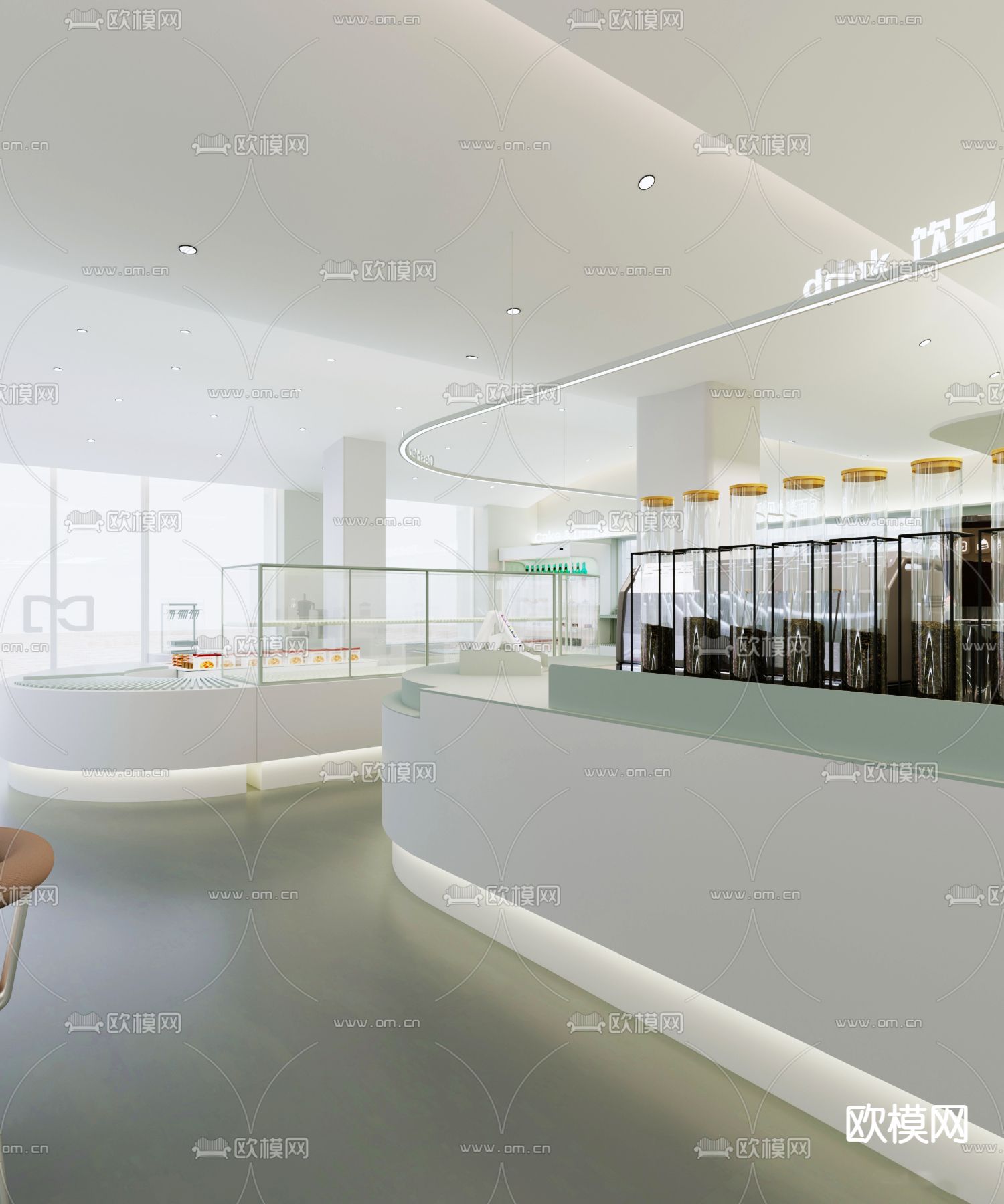 烘焙店 面包店 蛋糕店3d模型下载（渲染图4）