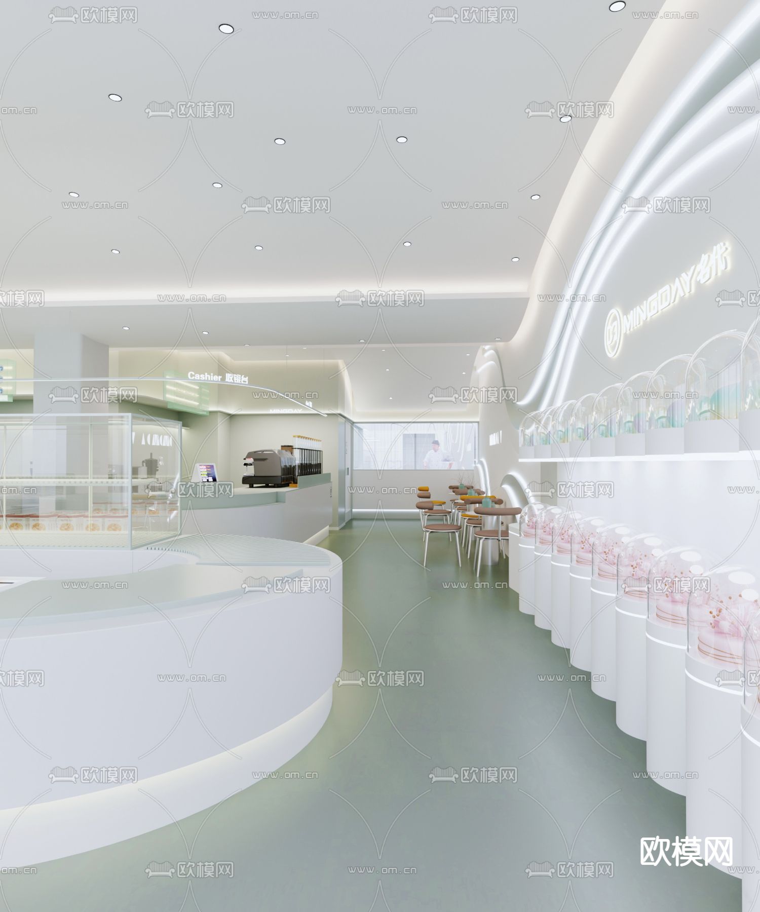 烘焙店 面包店 蛋糕店3d模型下载（渲染图5）