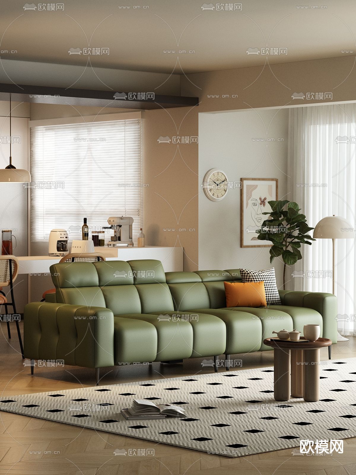 双人沙发 软体沙发3d模型下载