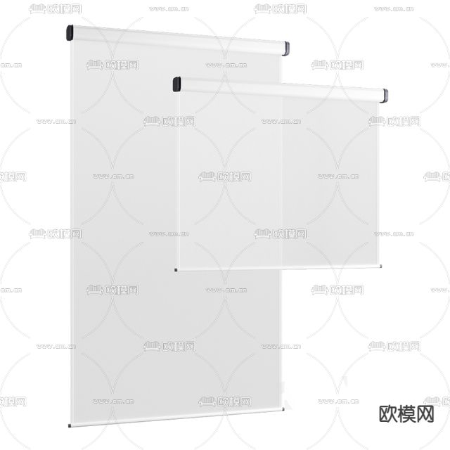 现代极简卷帘免费3d模型下载
