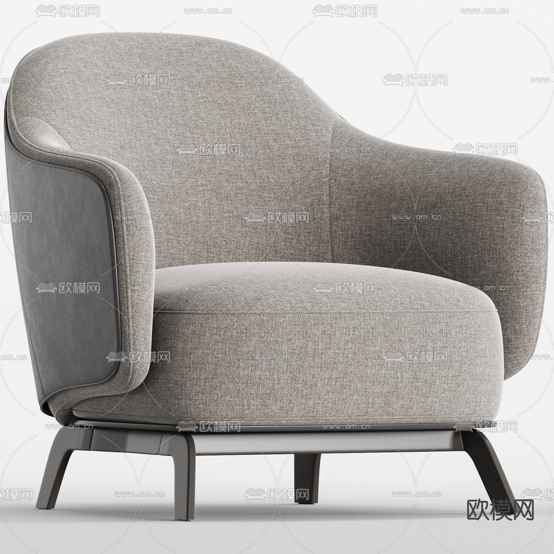 Poliform Kaori单人沙发3d模型下载（渲染图4）