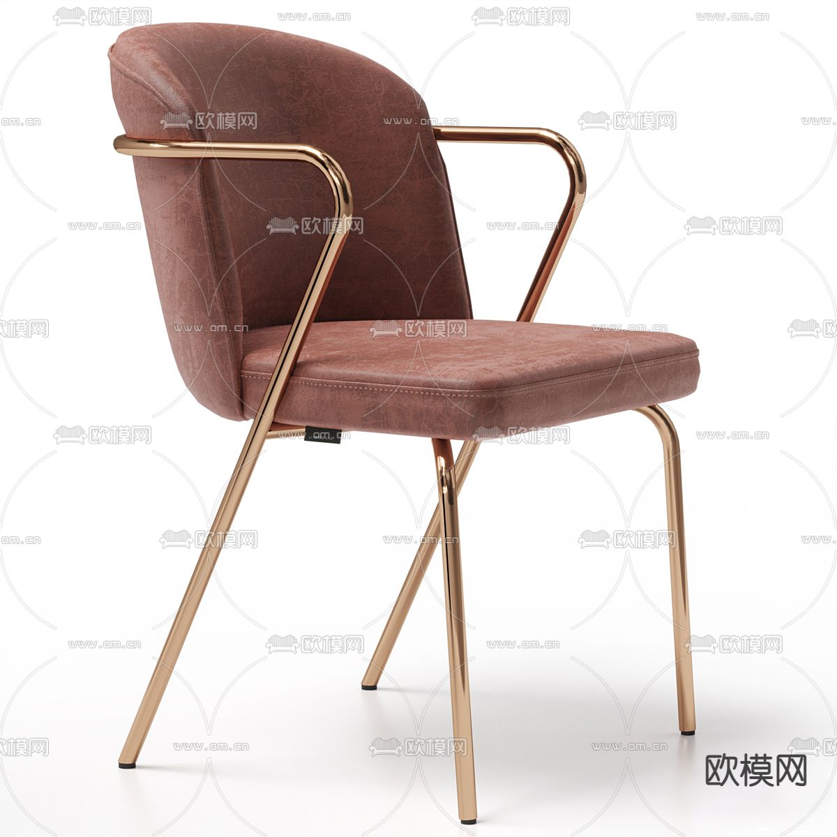 轻奢风休闲椅子3d模型下载