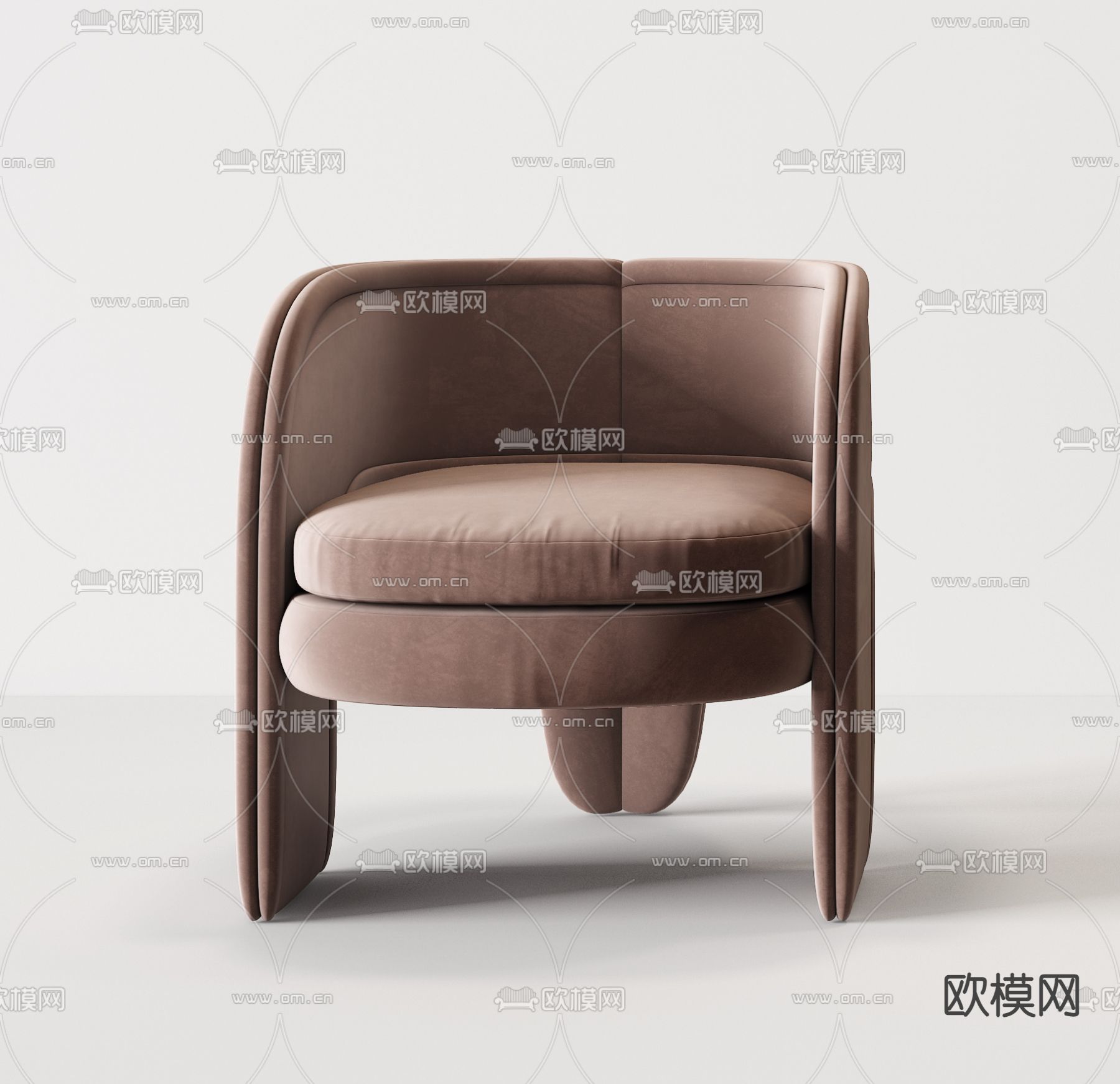 Minotti 米洛提 单人沙发su模型下载（渲染图3）