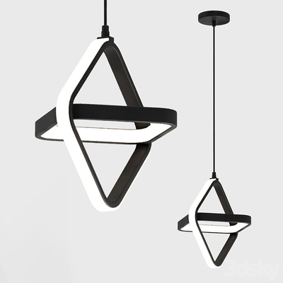 现代金属吊灯su模型