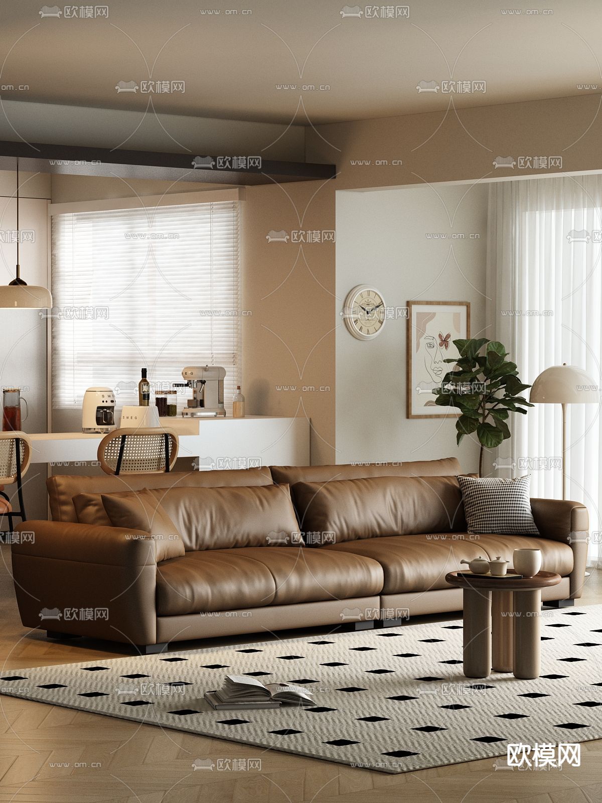 多人沙发 软体沙发3d模型下载