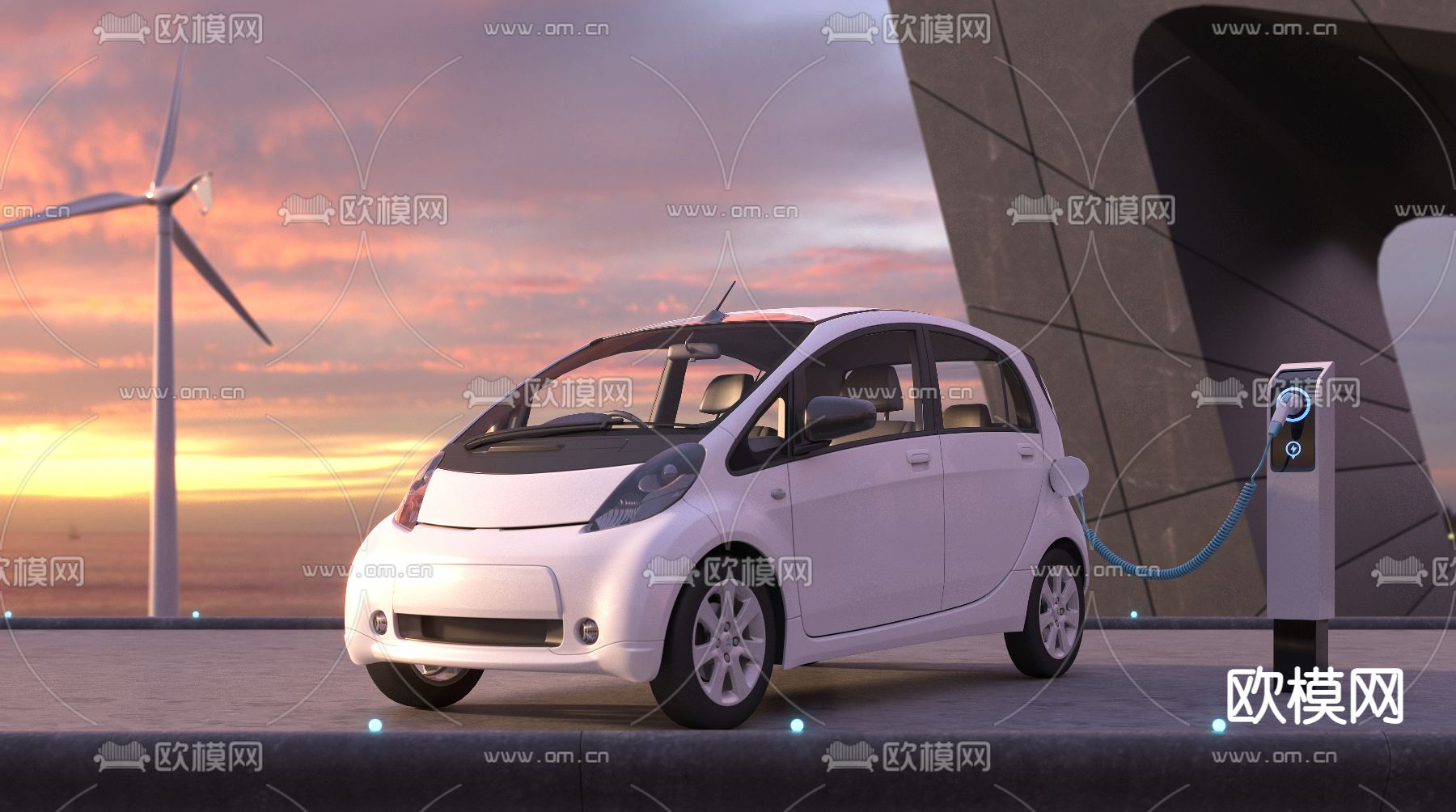 新能源汽车3d模型