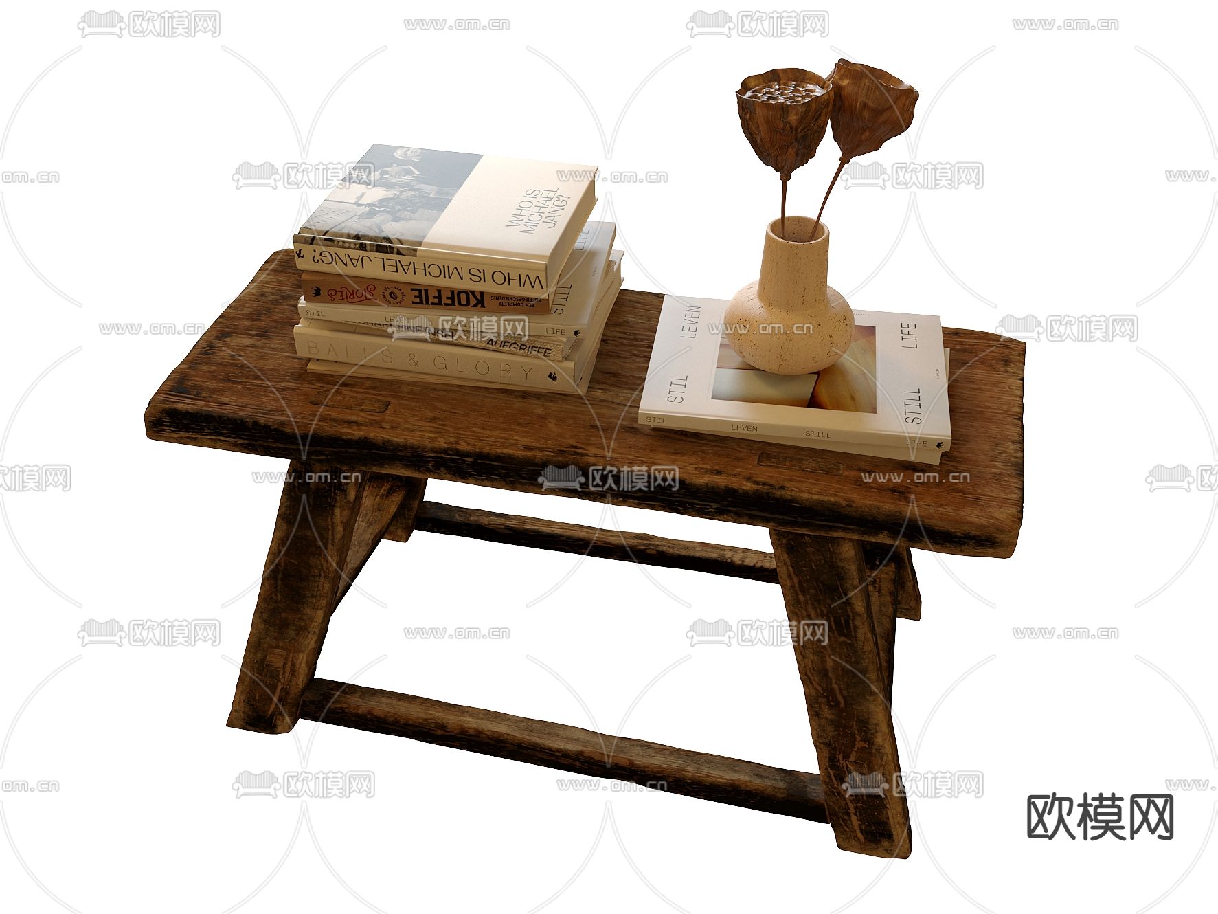 板凳 矮凳 木凳3d模型下载