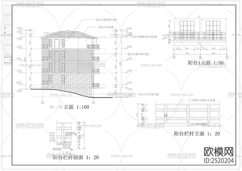 小型公寓CAD施工圖下載(渲染圖7)