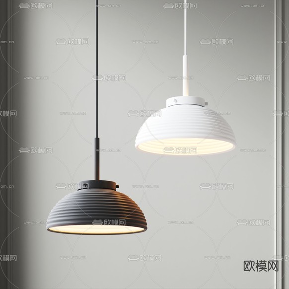 工业风小吊灯3d模型下载