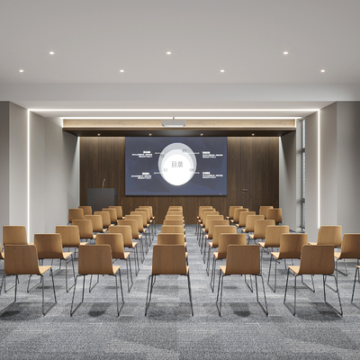  现代培训室su模型 