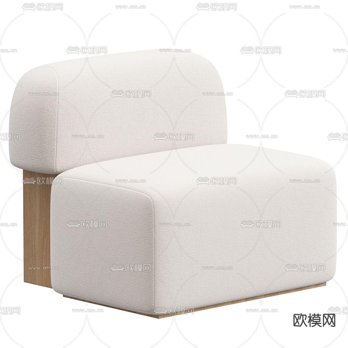 Lounge 单人沙发3d模型下载（渲染图1）