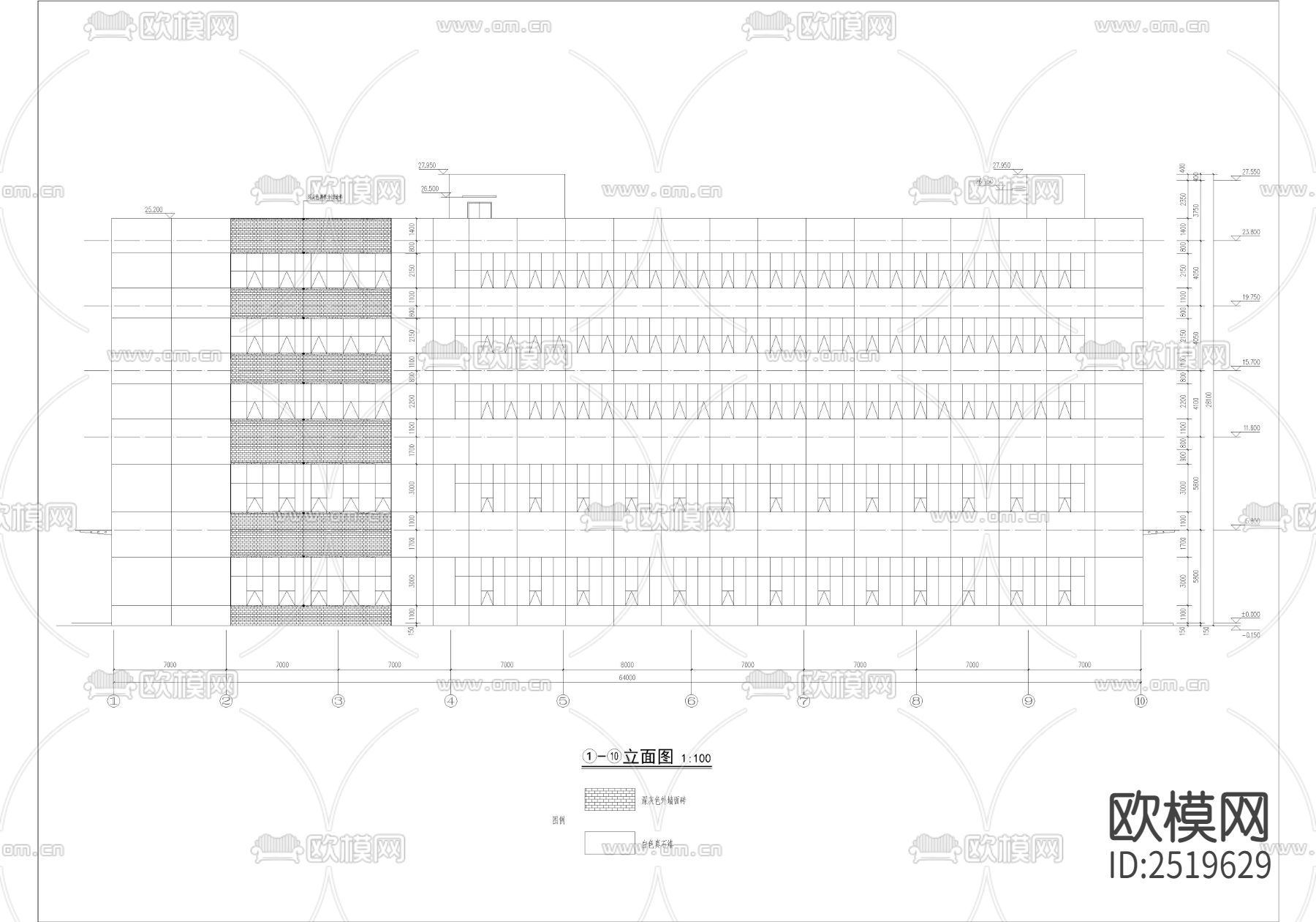 立恩生物科技有限公司厂房CAD施工图下载（渲染图3）