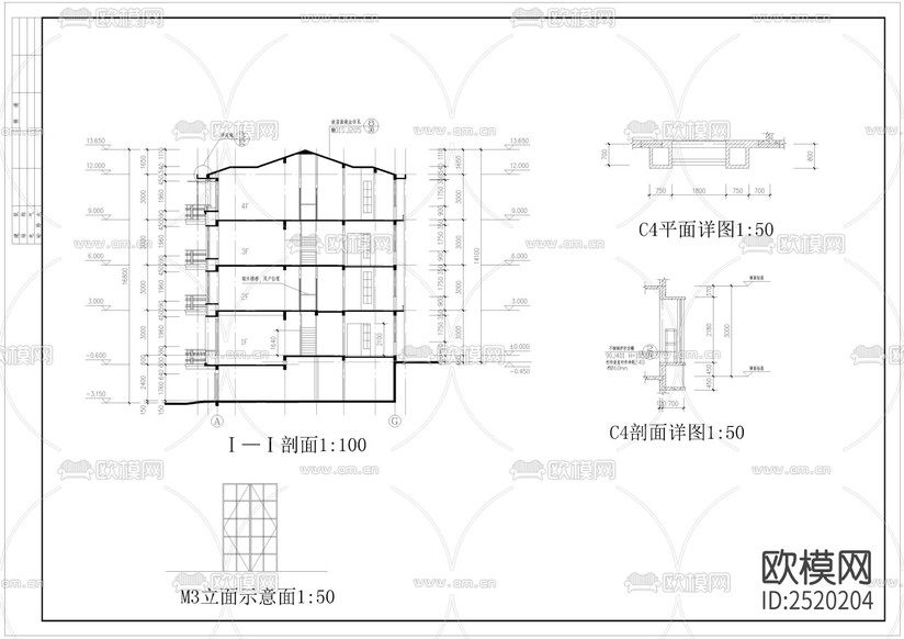 小型公寓CAD施工圖下載(渲染圖5)