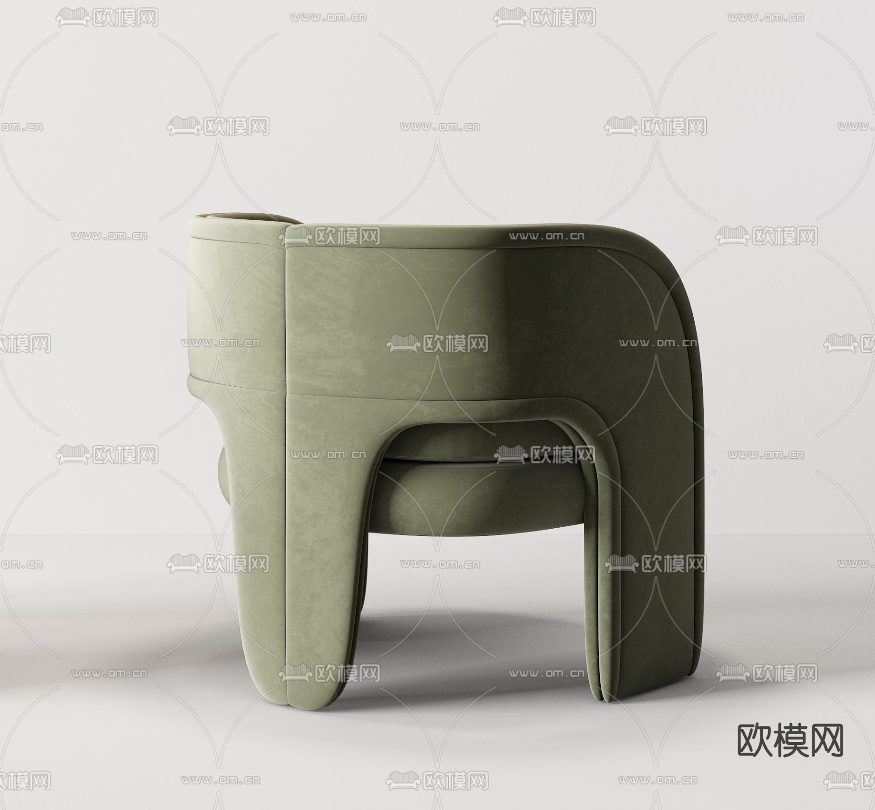 Minotti 米洛提 单人沙发su模型下载（渲染图4）