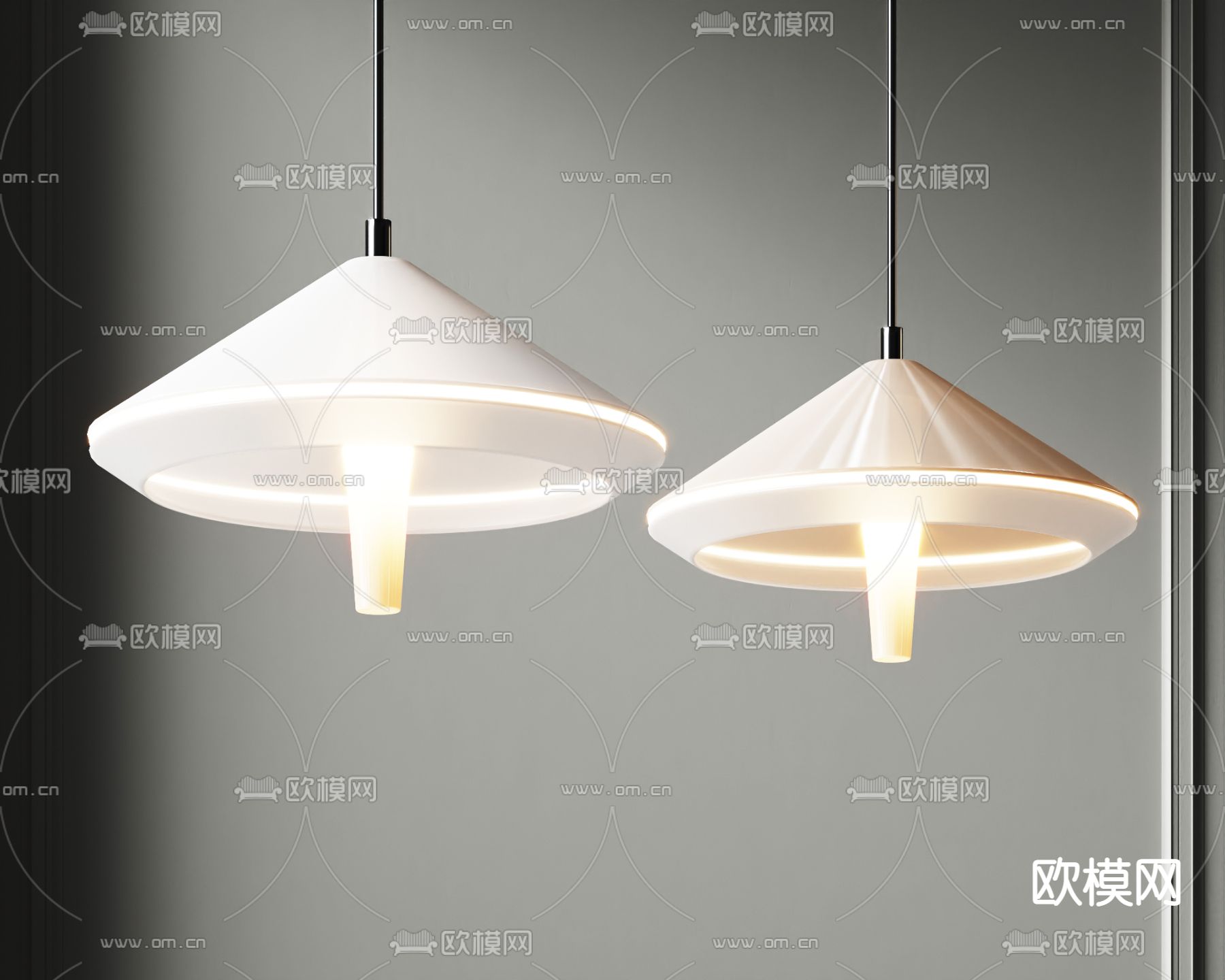 蘑菇吊灯 餐厅吊灯3d模型下载