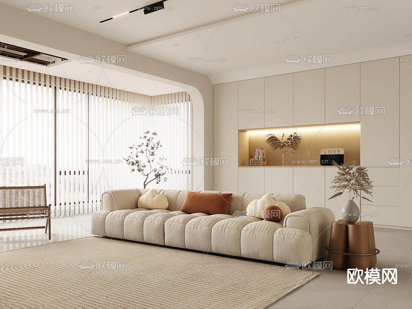 现代沙发 软体沙发3d模型下载