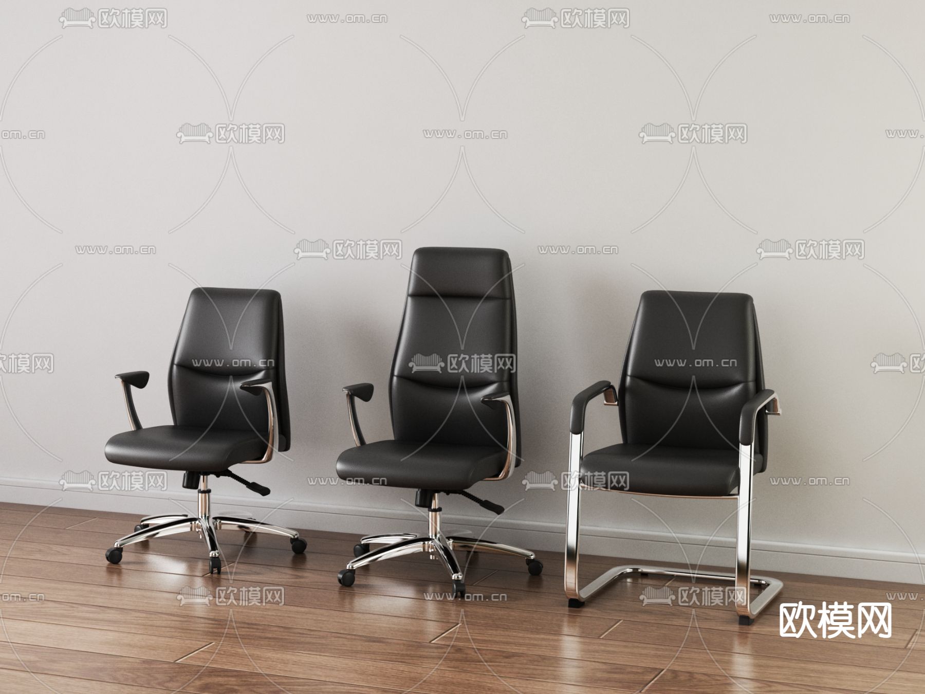 办公椅 大班椅 班前椅3d模型下载