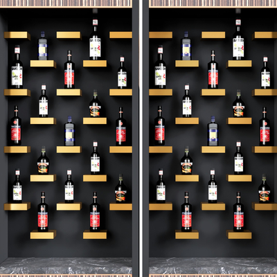  现代红酒 洋酒 酒瓶su模型 