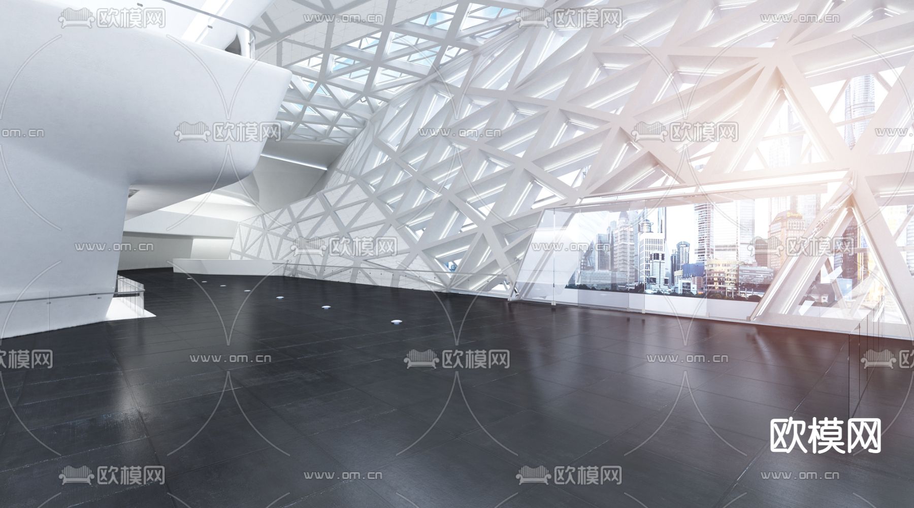 机场大厅3d模型