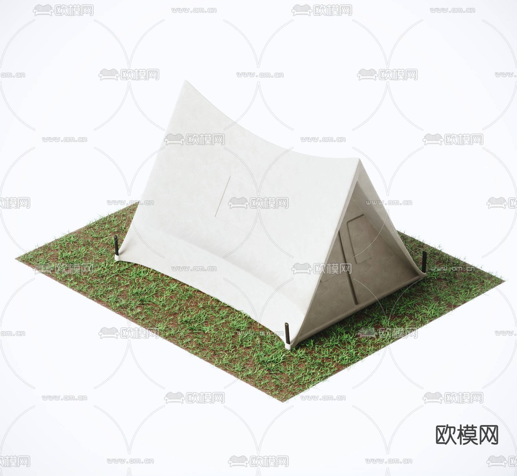 现代户外帐篷3d模型下载