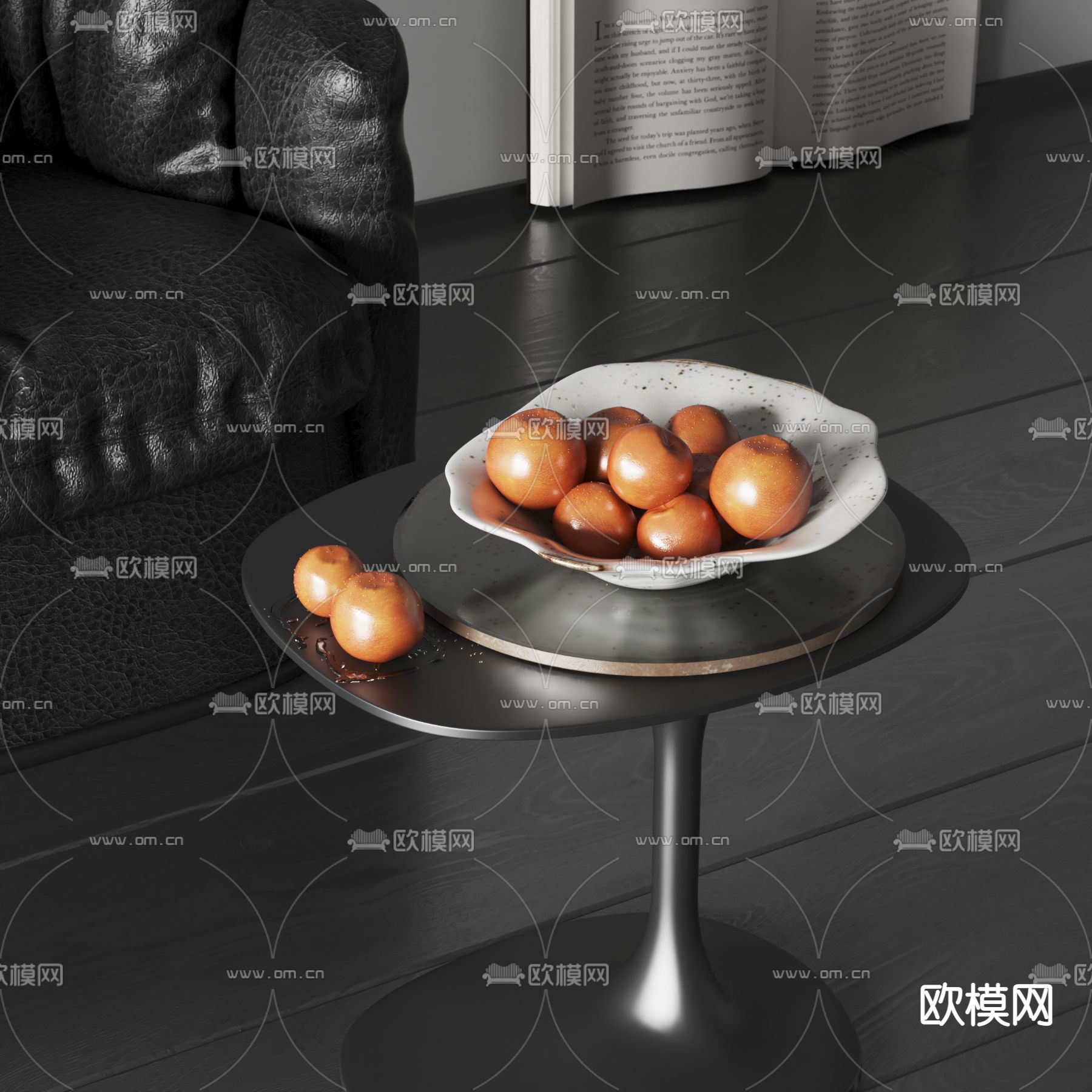 水果 果盘 橘子su模型