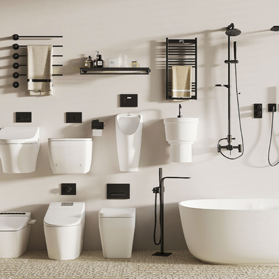  现代马桶su模型 