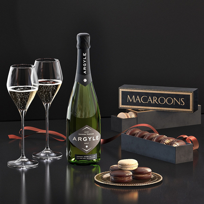  现代酒水su模型 