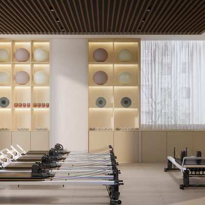  现代瑜伽馆 普拉提su模型 