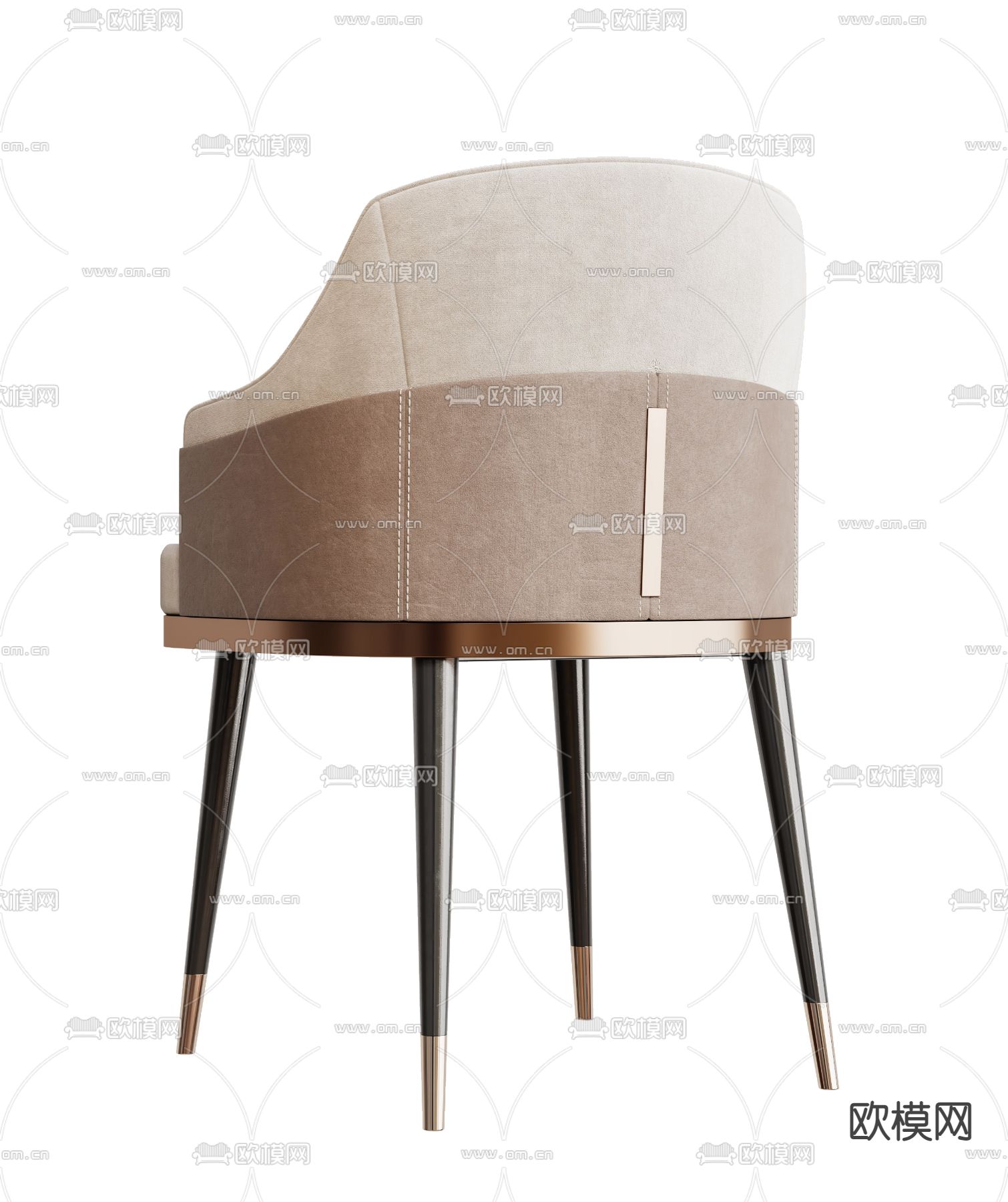 Cassina现代单椅  餐椅su模型下载（渲染图1）