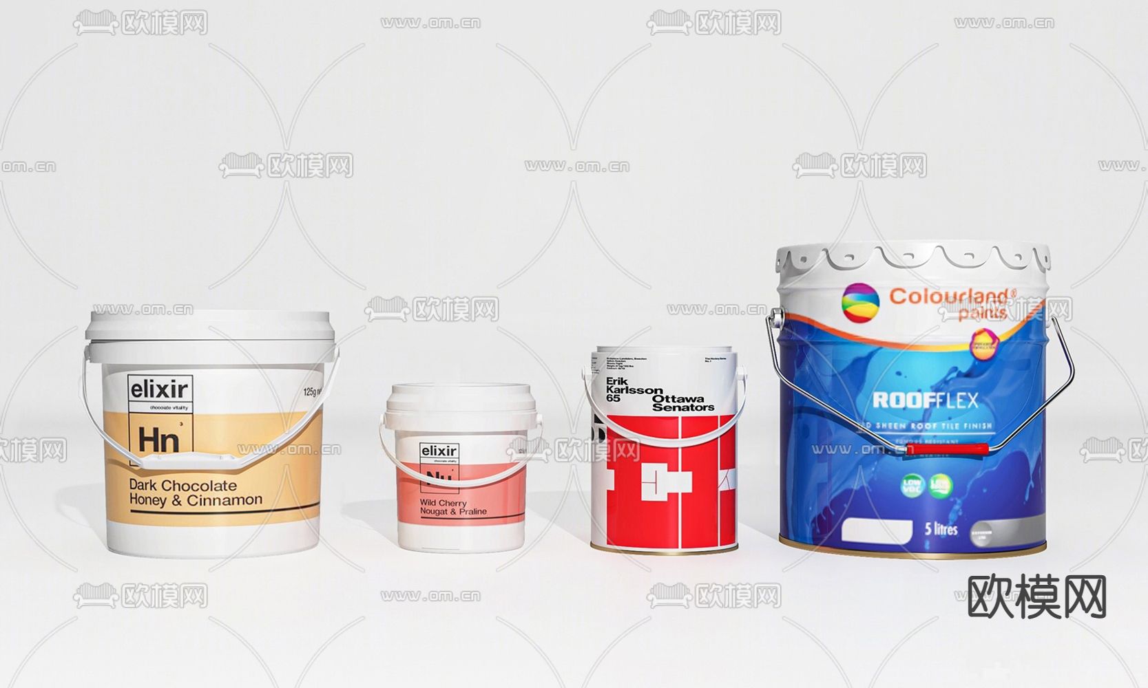 现代油漆桶su模型下载（渲染图1）