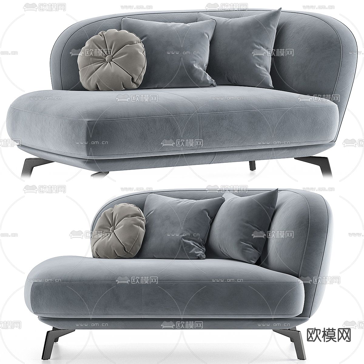 LEOLUX 贵妃椅3d模型下载