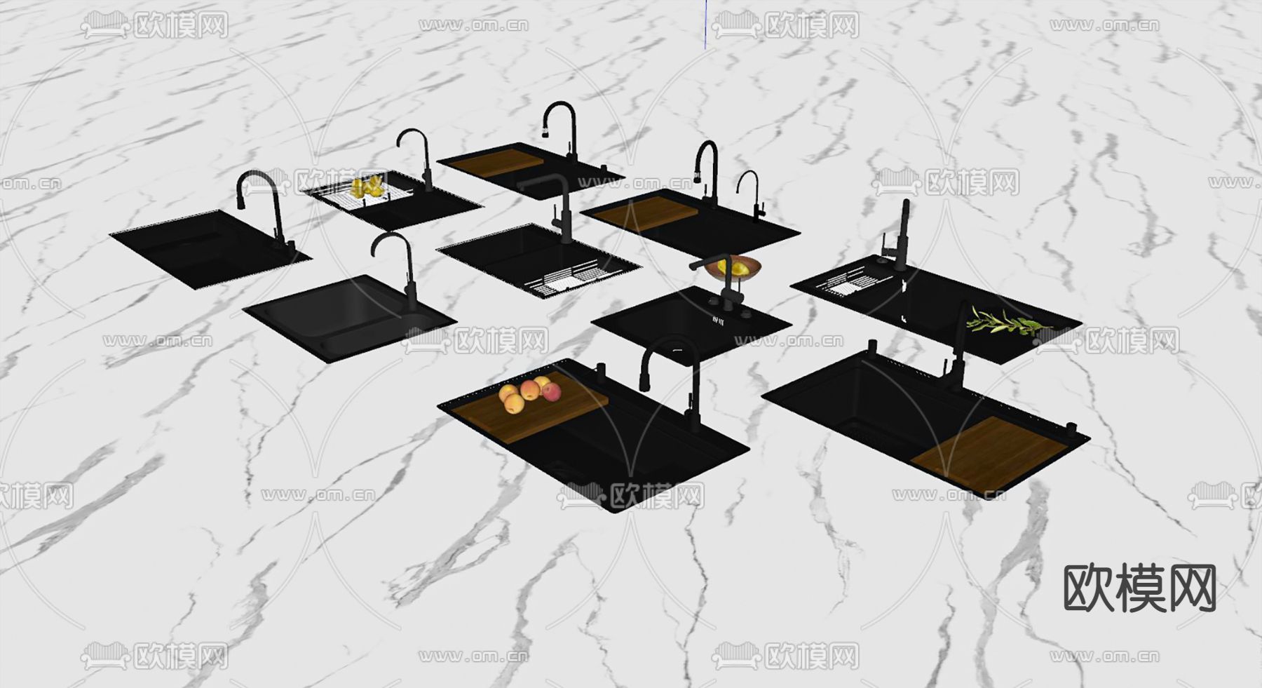 现代水槽su模型下载（渲染图2）