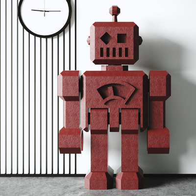  机器人潮玩 玩具su模型 