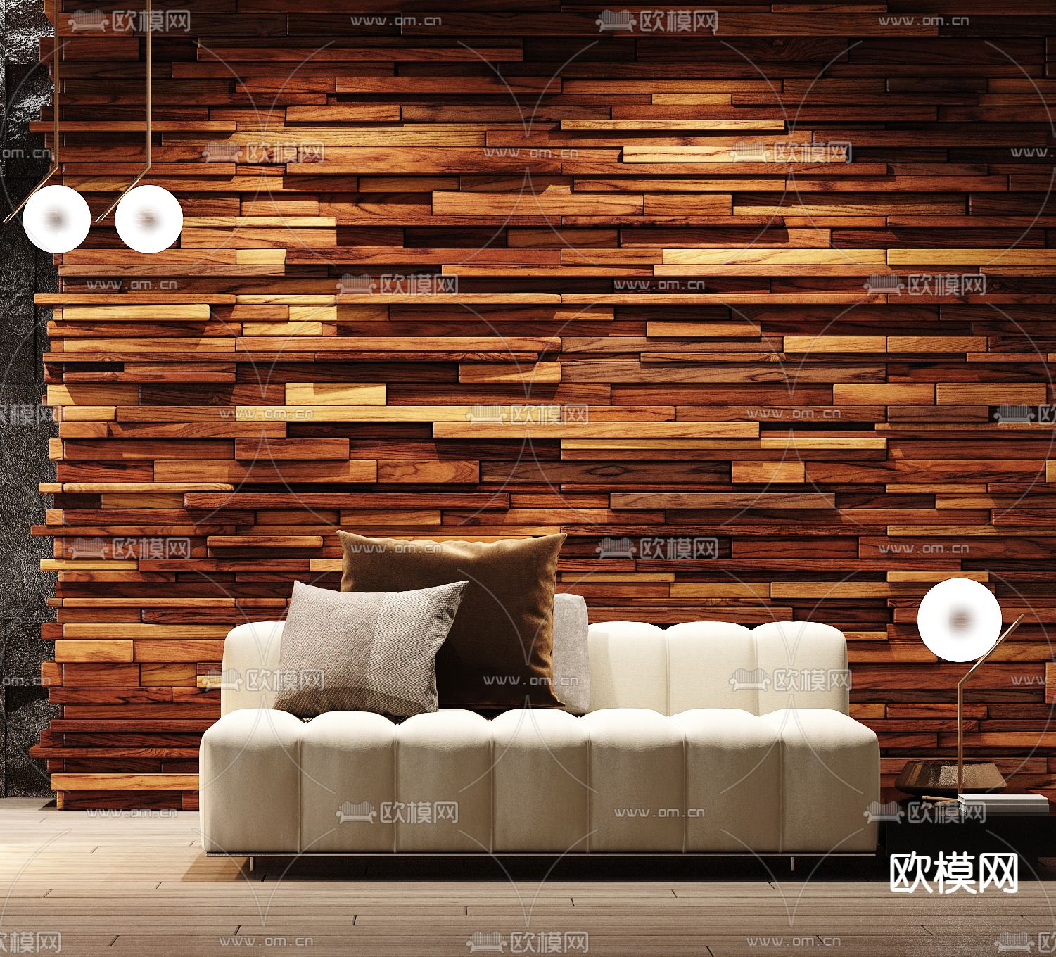 办公室前台 接待台3d模型下载（渲染图2）