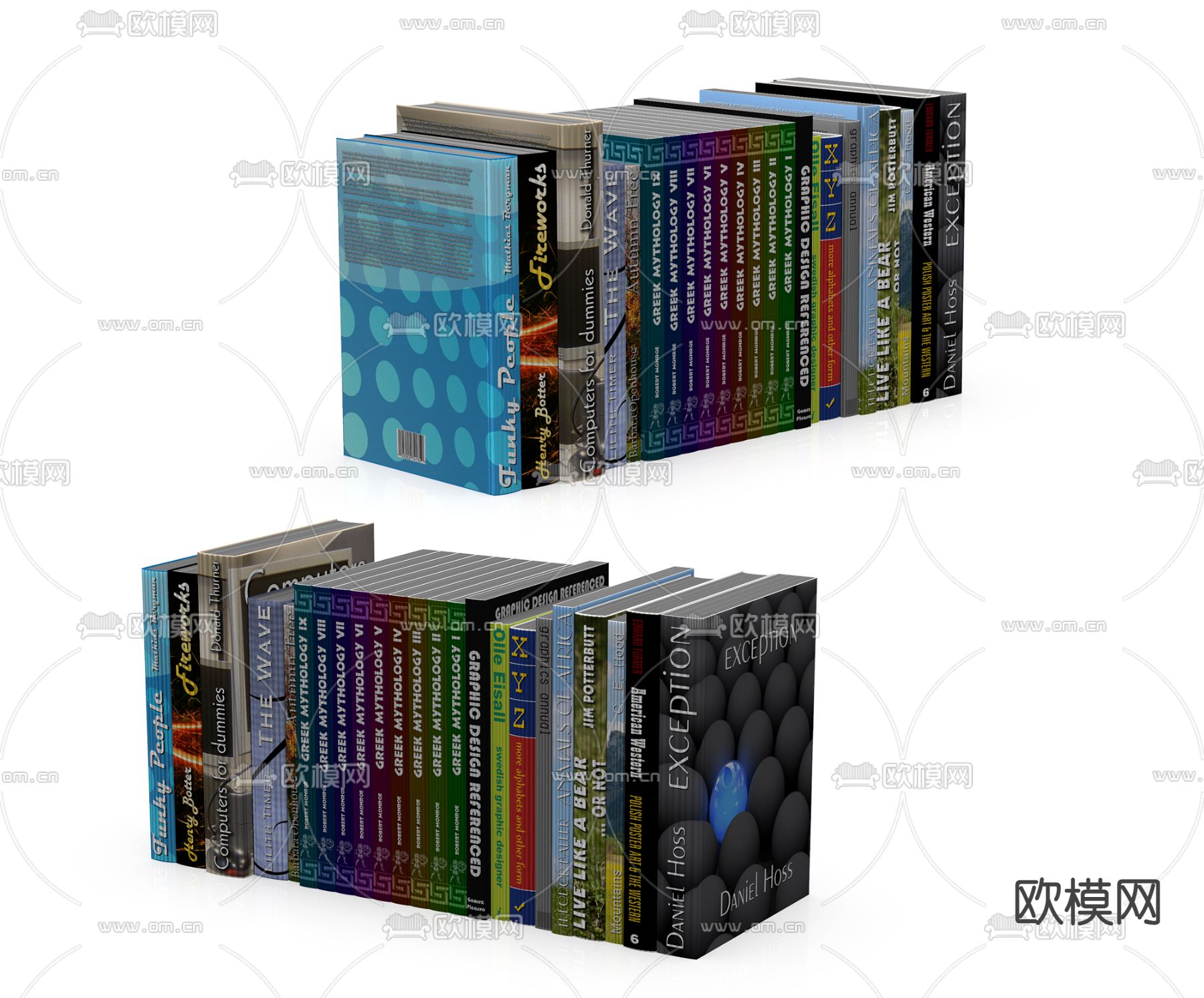 书本书籍 杂志3d模型下载