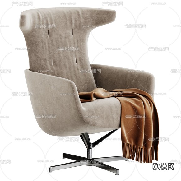 Onsa Chair 休闲椅子3d模型下载(渲染图3)