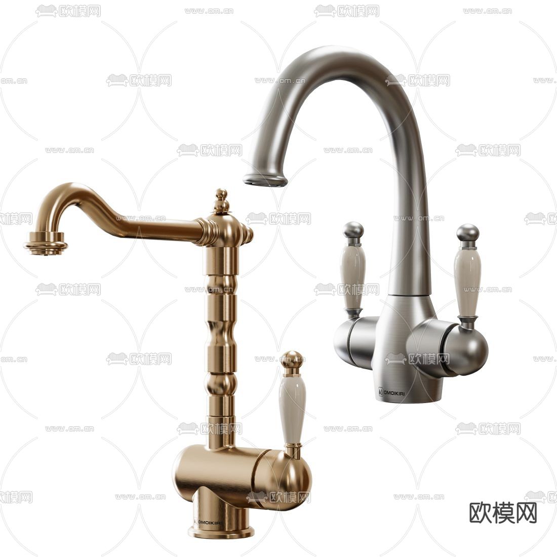 欧式水龙头3d模型下载（渲染图3）
