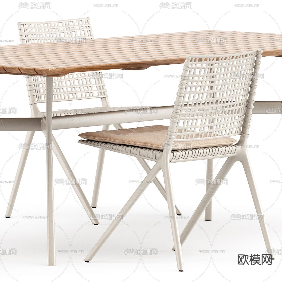 tribu 户外桌椅3d模型下载（渲染图4）