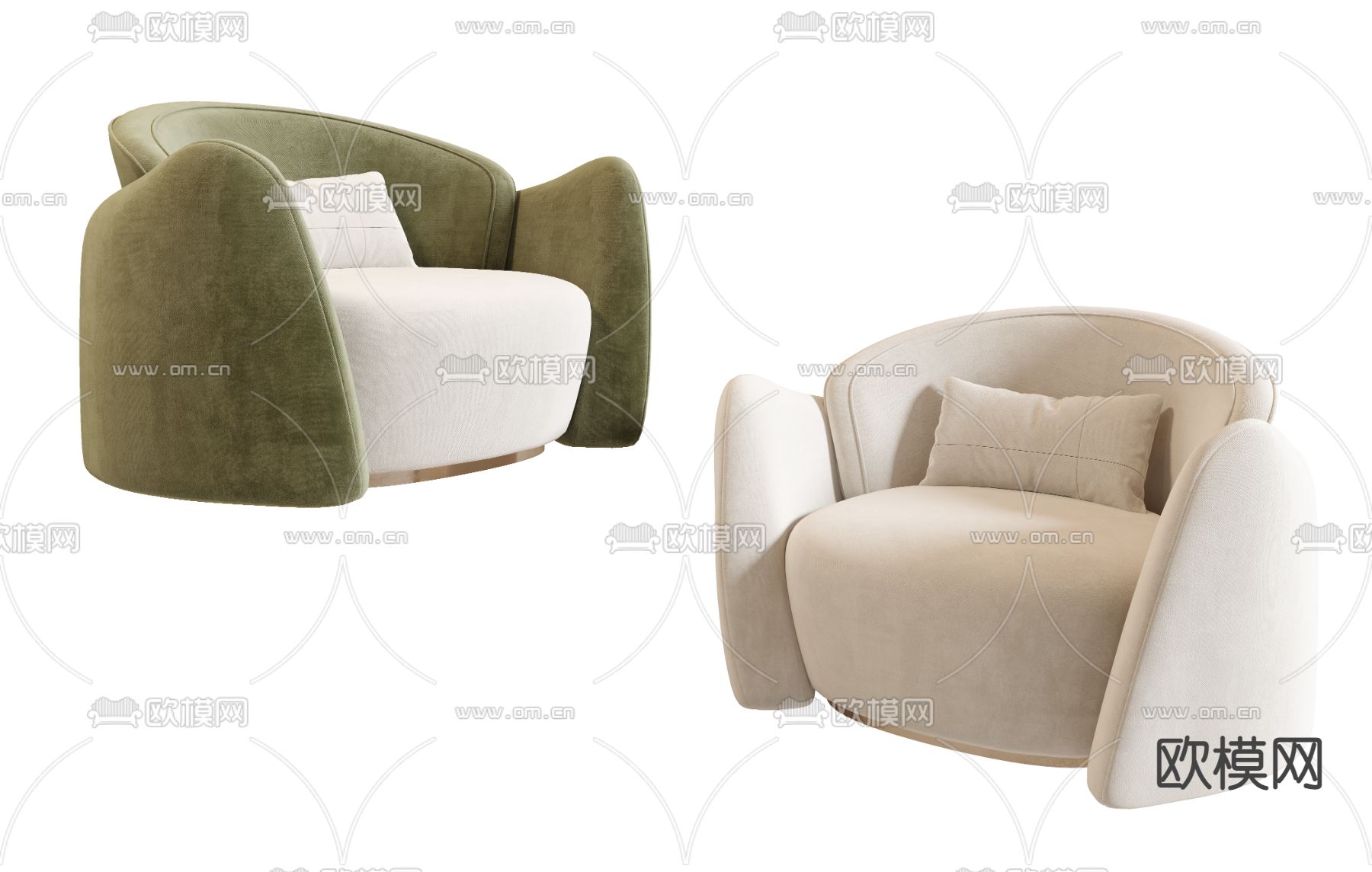 Poliform 单人沙发3d模型下载