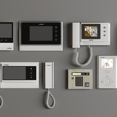  门禁机 可视电话su模型 