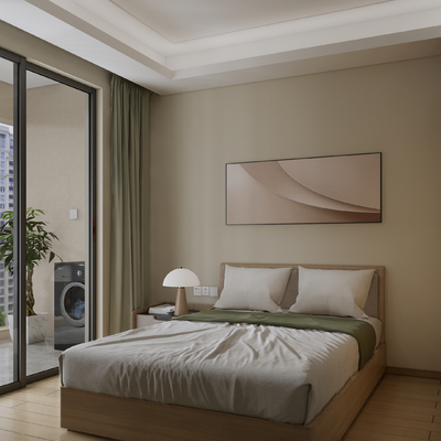  现代单身公寓su模型 