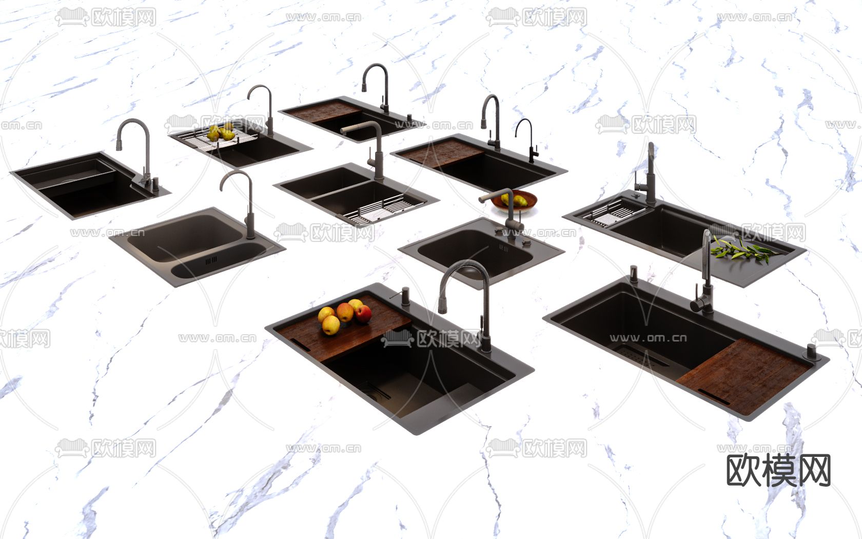 现代水槽su模型下载（渲染图1）