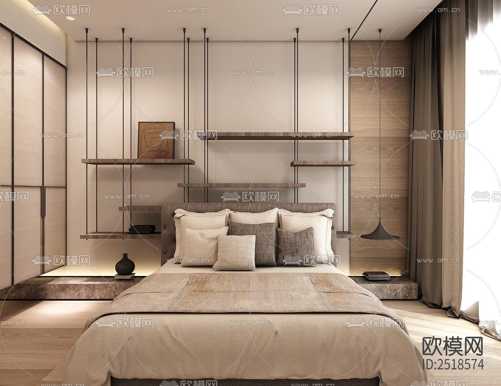 平层CAD施工图下载（渲染图7）