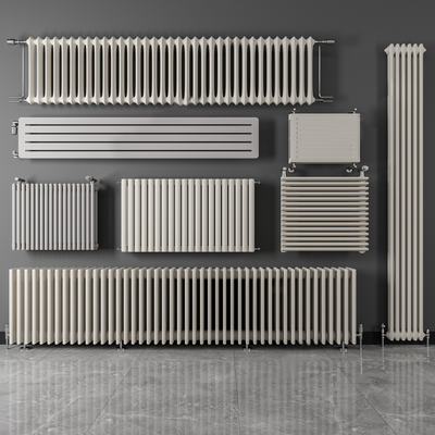  现代暖气片su模型 