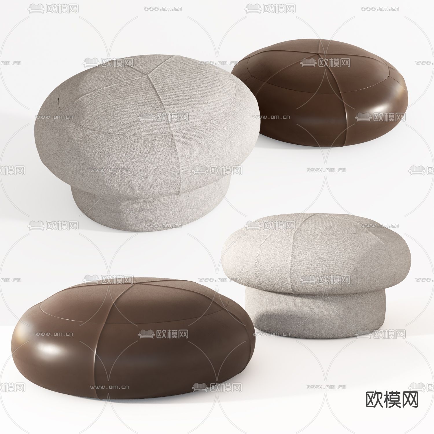 MISSANA 沙发凳3d模型下载（渲染图1）