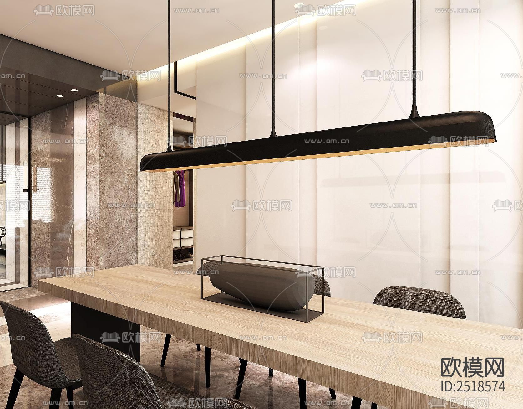 平层CAD施工图下载（渲染图4）